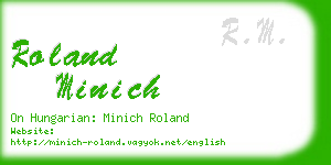 roland minich business card